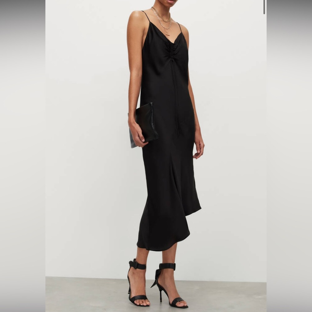 All Saints Midi Slip Dress NWT